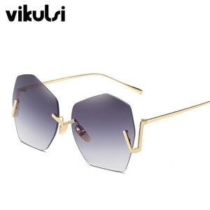 Cool Grey Retro Sunglasses Women