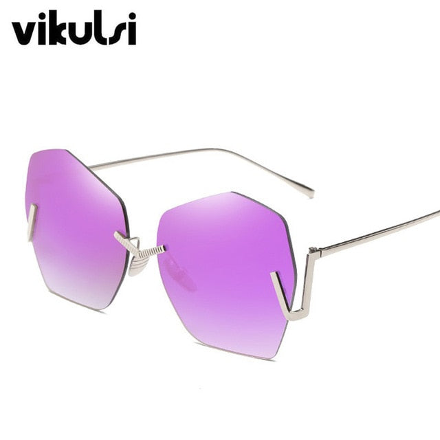 Cool Grey Retro Sunglasses Women