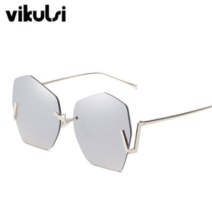 Cool Grey Retro Sunglasses Women