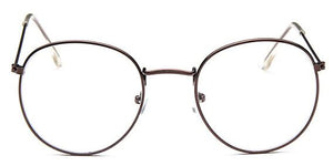Woman Glasses Optical Frames Metal Round Glasses